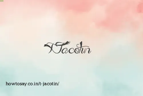 T Jacotin