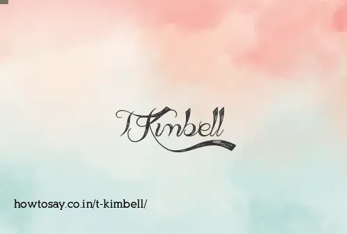 T Kimbell