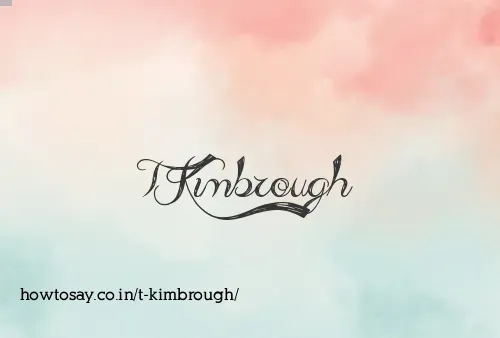 T Kimbrough