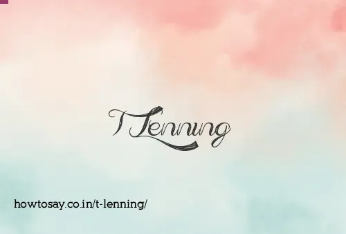 T Lenning