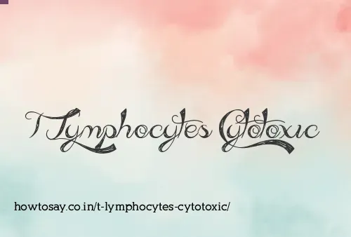 T Lymphocytes Cytotoxic