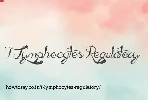 T Lymphocytes Regulatory