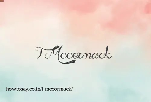 T Mccormack