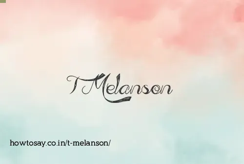 T Melanson