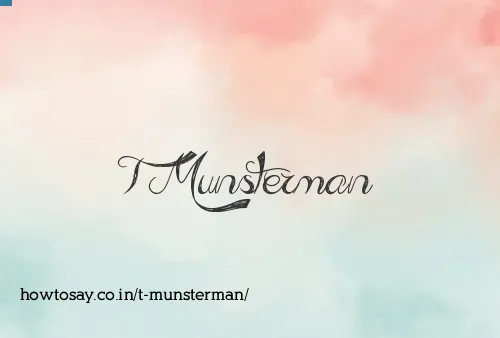 T Munsterman