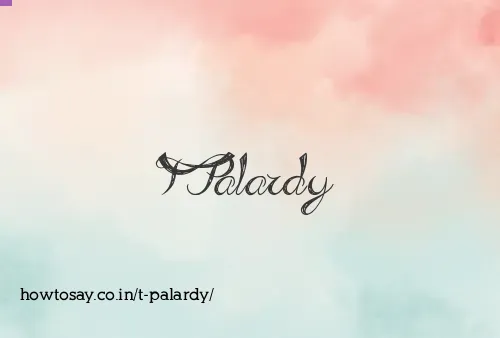 T Palardy