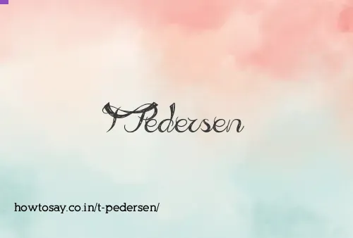 T Pedersen