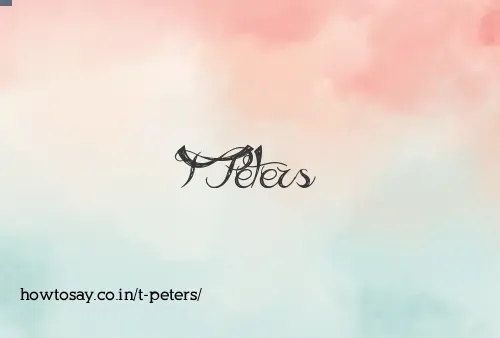 T Peters