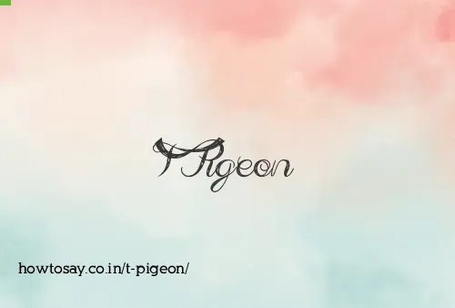 T Pigeon