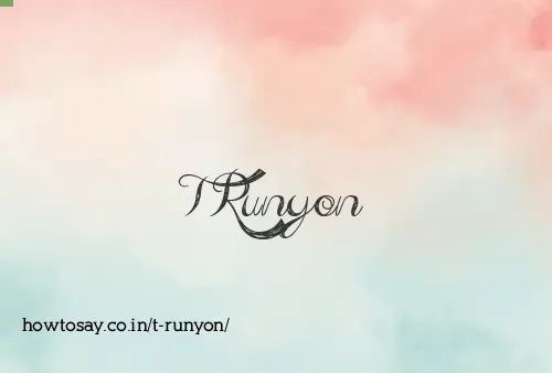 T Runyon
