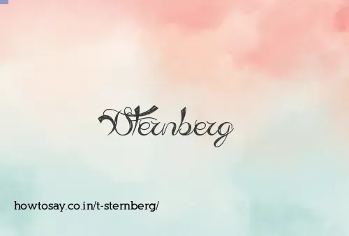 T Sternberg