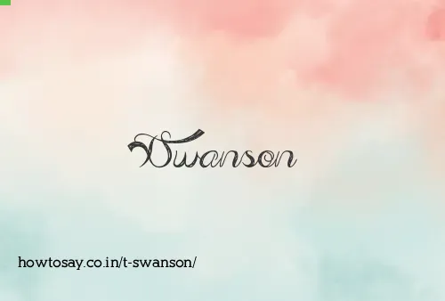 T Swanson