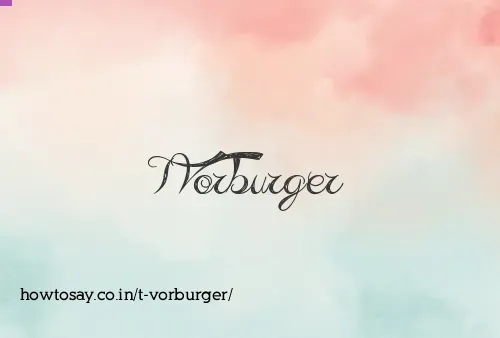 T Vorburger