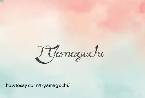 T Yamaguchi
