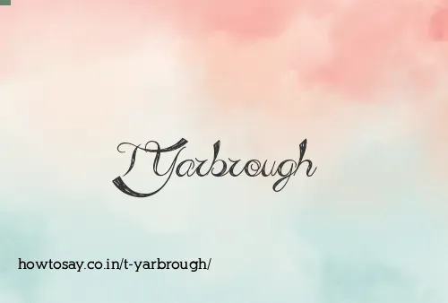 T Yarbrough