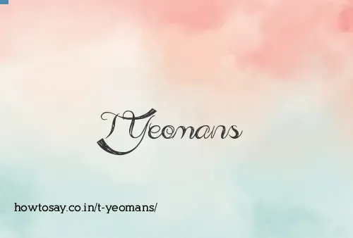 T Yeomans