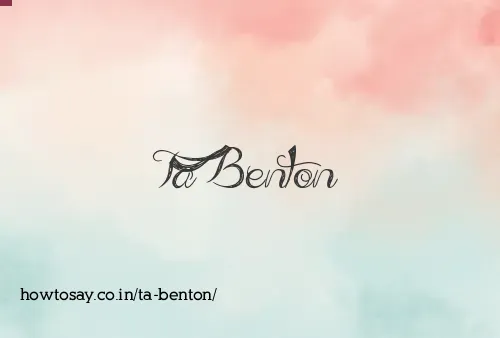 Ta Benton
