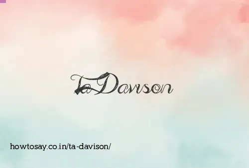 Ta Davison