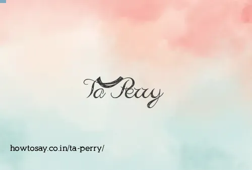 Ta Perry