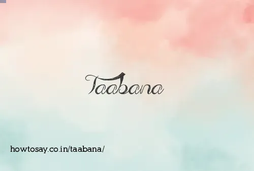 Taabana