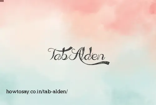 Tab Alden