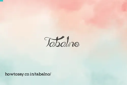 Tabalno