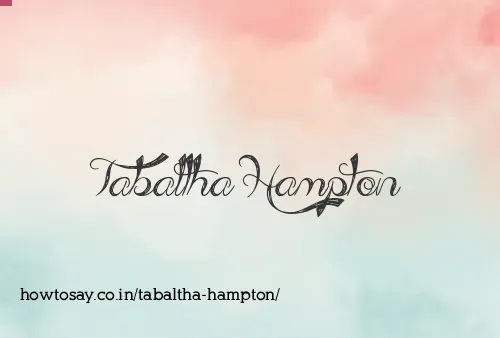 Tabaltha Hampton