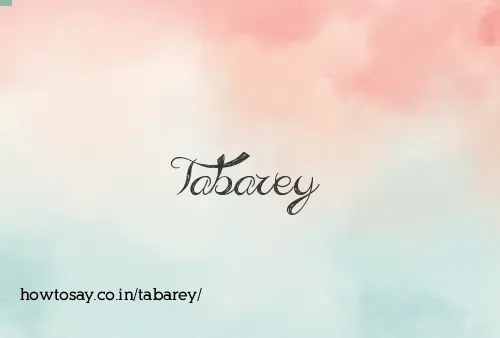 Tabarey