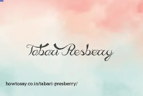 Tabari Presberry