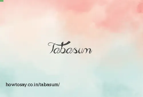 Tabasum