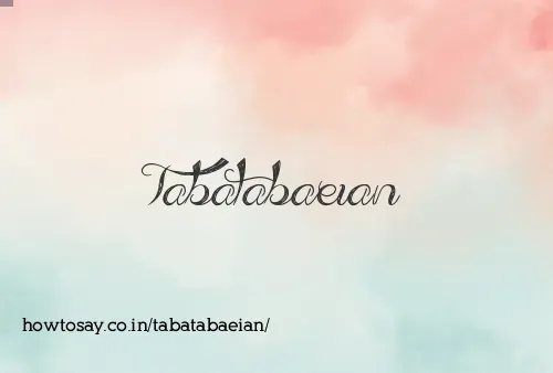 Tabatabaeian