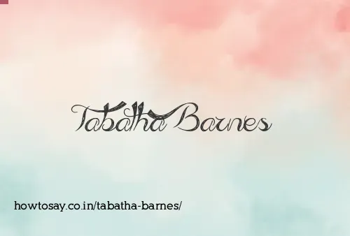 Tabatha Barnes