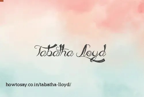 Tabatha Lloyd