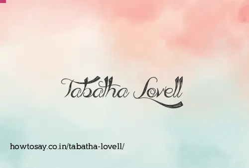 Tabatha Lovell