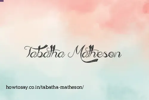 Tabatha Matheson