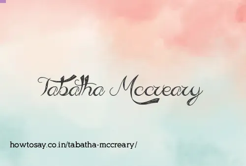 Tabatha Mccreary