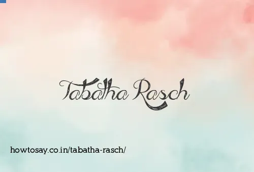 Tabatha Rasch