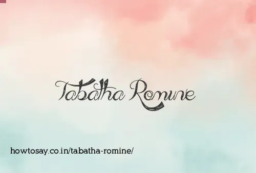 Tabatha Romine