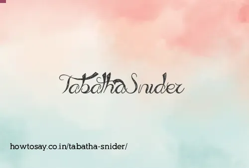 Tabatha Snider