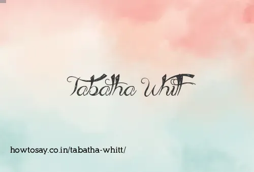 Tabatha Whitt