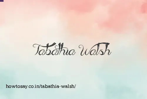 Tabathia Walsh