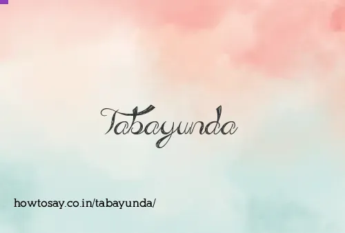 Tabayunda