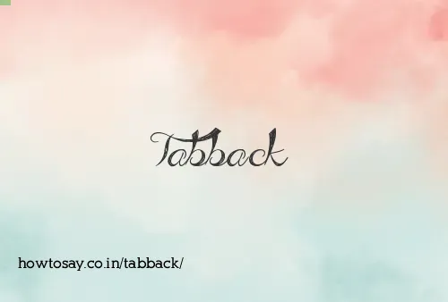 Tabback