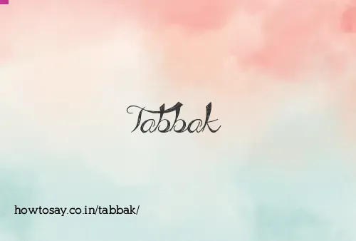 Tabbak