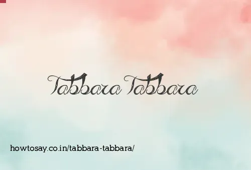 Tabbara Tabbara