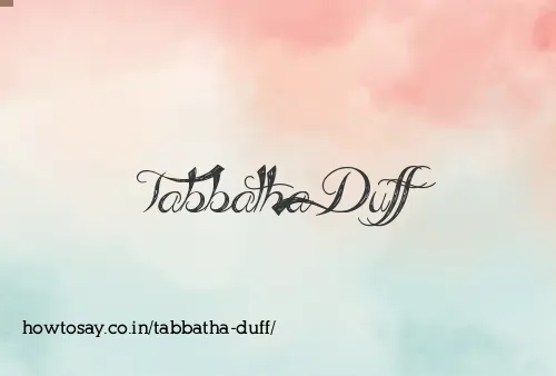 Tabbatha Duff