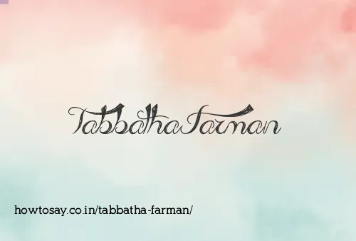 Tabbatha Farman
