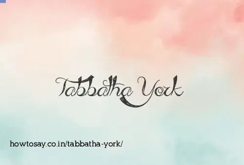 Tabbatha York