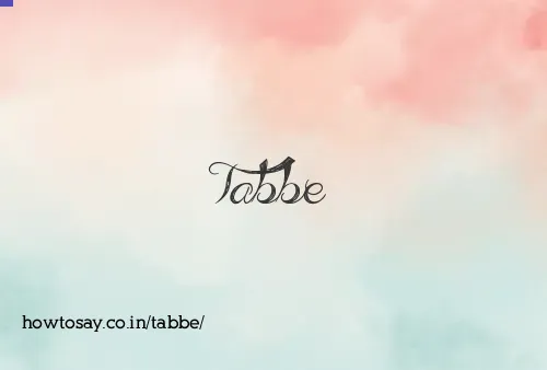Tabbe