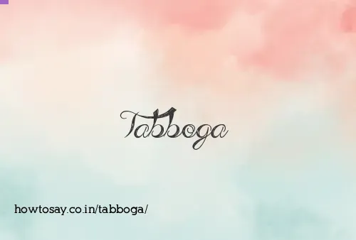 Tabboga